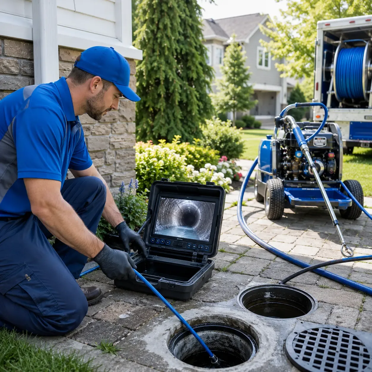 Outdoor drain cleaning professionals serving Fayette, NY