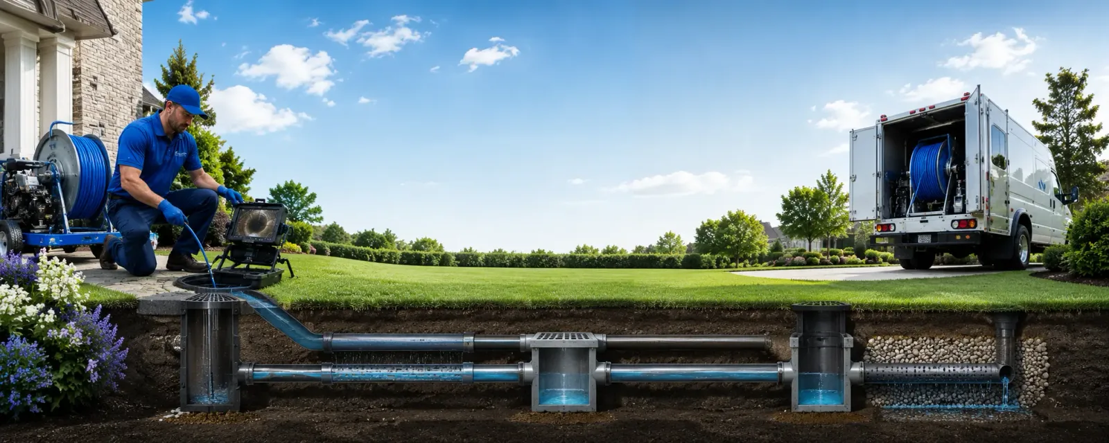 Outdoor drain cleaning information for Fayette, NY